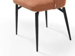 Lot De 2 Chaises En Tissu Et Métal - Terracotta - GILONA De Pascal MORABITO -Fren Soldes Boutique chaise 11169601