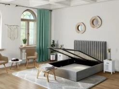 Chaise Avec Accoudoirs - Velours Et Métal Effet Bois - Beige - ELEANA -Fren Soldes Boutique chaise 12331149