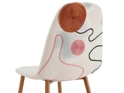 WAP - Lot De 2 Chaises Motifs Colorés Pieds Effet Bois -Fren Soldes Boutique chaise 12600013