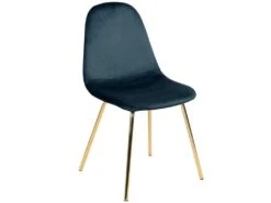 Chaise Skuli En Velours Bleu (lot De 2) -Fren Soldes Boutique chaise 13006079
