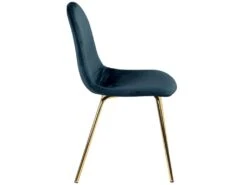 Chaise Skuli En Velours Bleu (lot De 2) -Fren Soldes Boutique chaise 13006083