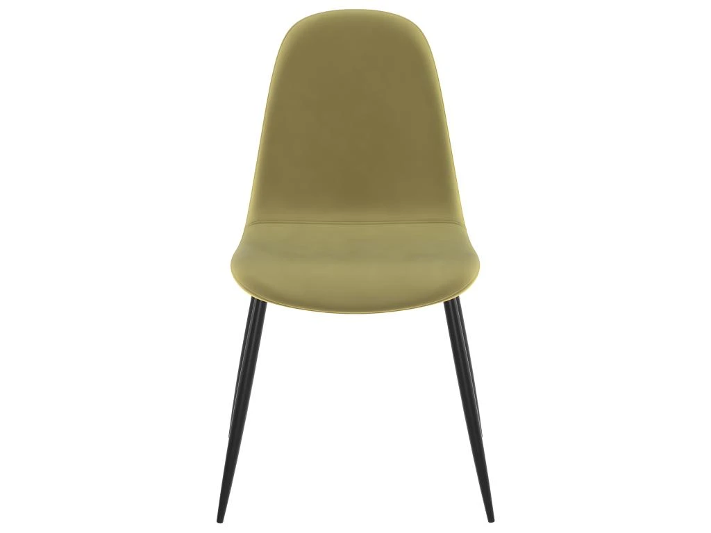 Chaise Malrik En Velours Vert (lot De 2) 5 Chaise Malrik En Velours Vert (lot De 2) – Image 5