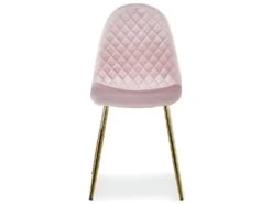 Lot De 4 Chaises Matelassées Norway Velours Rose -Fren Soldes Boutique chaise 13696897