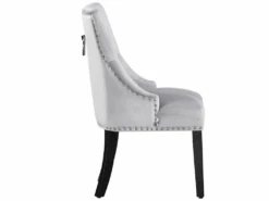Ensemble De 6 Chaises De Salle à Manger Windsor - Rembourrage En Velours Moelleux Et Pieds En Bois Massif Robustes - Parfait Pour Votre Salle à Manger Et Salon - Gris Clair -Fren Soldes Boutique chaise 13970975