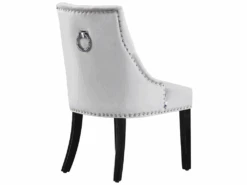 Ensemble De 6 Chaises De Salle à Manger Windsor - Rembourrage En Velours Moelleux Et Pieds En Bois Massif Robustes - Parfait Pour Votre Salle à Manger Et Salon - Gris Clair -Fren Soldes Boutique chaise 13970977