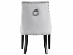 Ensemble De 6 Chaises De Salle à Manger Windsor - Rembourrage En Velours Moelleux Et Pieds En Bois Massif Robustes - Parfait Pour Votre Salle à Manger Et Salon - Gris Clair -Fren Soldes Boutique chaise 13970979