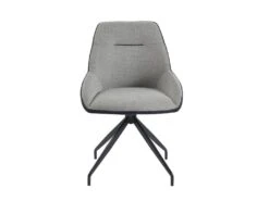 Chaise En Tissu, Velours Côtelé Et Métal - Gris Et Anthracite - CHANILA -Fren Soldes Boutique chaise 15691291