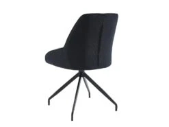 Chaise En Tissu, Velours Côtelé Et Métal - Gris Et Anthracite - CHANILA -Fren Soldes Boutique chaise 15691293
