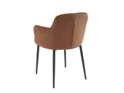 Lot De 6 Chaises En Velours Côtelé Et Métal - Terracotta - CELOLA De Pascal MORABITO -Fren Soldes Boutique chaise 18636861