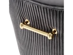 Lot De 2 Chaises De Salle à Manger Avec Pieds Plaqués - Doré & Gris 17 Lot De 2 Chaises De Salle à Manger Avec Pieds Plaqués - Doré & Gris -Fren Soldes Boutique chaise 21220509