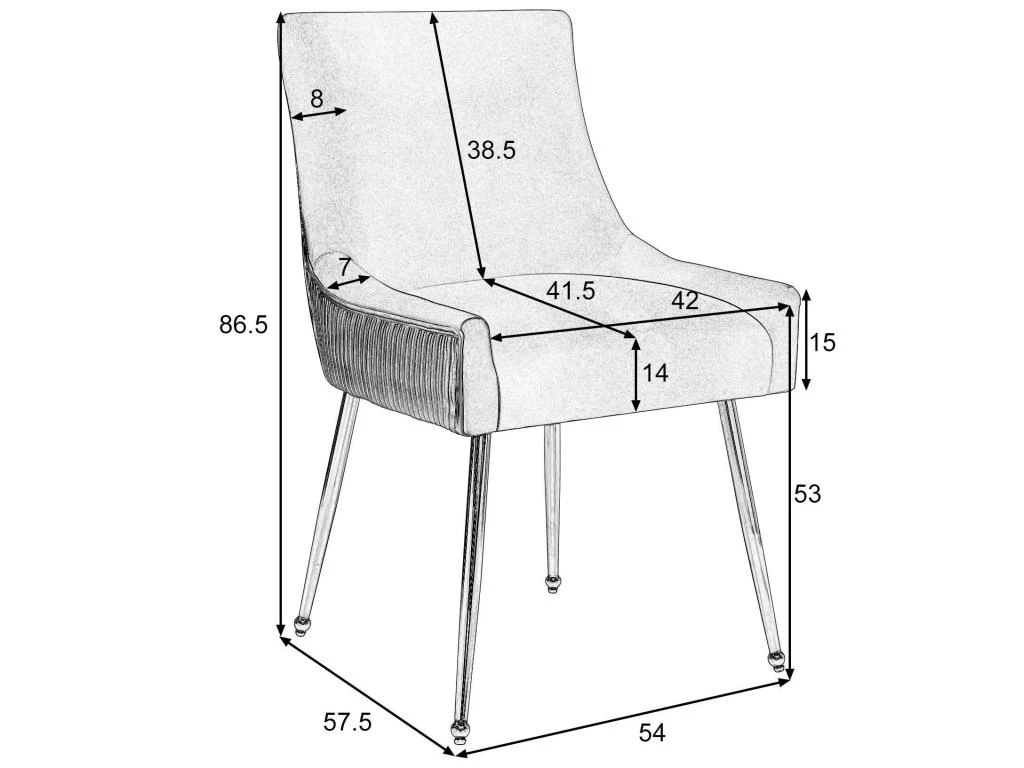 Lot De 2 Chaises De Salle à Manger Avec Pieds Plaqués - Doré & Gris 10 Lot De 2 Chaises De Salle à Manger Avec Pieds Plaqués - Doré & Gris – Image 10