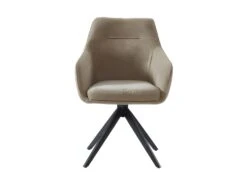 Chaise MUSE - Avec Accoudoirs - Tissu - Beige -Fren Soldes Boutique chaise 23023797