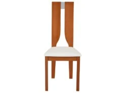 Lot De 4 Chaises SILVIA - Hêtre Massif - Merisier & Blanc -Fren Soldes Boutique chaise 272645