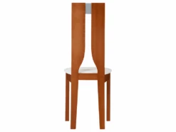 Lot De 6 Chaises SILVIA - Hêtre Massif - Merisier & Blanc -Fren Soldes Boutique chaise 272675