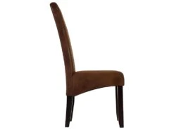 Lot De 6 Chaises SANTOS - Microfibre Aspect Cuir Vieilli - Pieds Bois Foncé 10 Lot De 6 Chaises SANTOS - Microfibre Aspect Cuir Vieilli - Pieds Bois Foncé -Fren Soldes Boutique chaise 274129