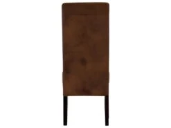 Lot De 6 Chaises SANTOS - Microfibre Aspect Cuir Vieilli - Pieds Bois Foncé 9 Lot De 6 Chaises SANTOS - Microfibre Aspect Cuir Vieilli - Pieds Bois Foncé -Fren Soldes Boutique chaise 274131