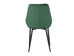 Lot De 2 Chaises - Velours Et Métal Noir - Vert - MASURIE -Fren Soldes Boutique chaise 309073