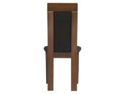 Lot De 6 Chaises BELINDA - Hêtre Et Tissu - Coloris : Noyer Et Anthracite -Fren Soldes Boutique chaise 351183