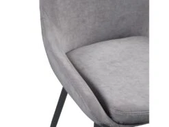 Lot De 2 Chaises MASURIE - Tissu - Gris -Fren Soldes Boutique chaise 385921