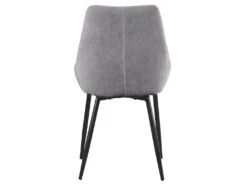 Lot De 2 Chaises MASURIE - Tissu - Gris -Fren Soldes Boutique chaise 385929