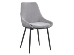 Lot De 2 Chaises MASURIE - Tissu - Gris -Fren Soldes Boutique chaise 385933