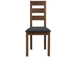 Lot De 6 Chaises ALCINO - Hêtre Et Tissu - Coloris : Noyer Et Anthracite 9 Lot De 6 Chaises ALCINO - Hêtre Et Tissu - Coloris : Noyer Et Anthracite -Fren Soldes Boutique chaise 388275