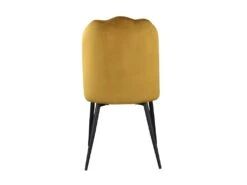 Lot De 6 Chaises ROSARIO - Effet Velours Et Métal Noir - Jaune 15 Lot De 6 Chaises ROSARIO - Effet Velours Et Métal Noir - Jaune -Fren Soldes Boutique chaise 397829