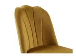Lot De 6 Chaises ROSARIO - Effet Velours Et Métal Noir - Jaune 14 Lot De 6 Chaises ROSARIO - Effet Velours Et Métal Noir - Jaune -Fren Soldes Boutique chaise 397833