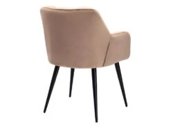 Lot De 6 Chaises Avec Accoudoirs - Velours Et Métal - Beige - PEGA 13 Lot De 6 Chaises Avec Accoudoirs - Velours Et Métal - Beige - PEGA -Fren Soldes Boutique chaise 422065