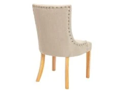 Lot De 2 Chaises JOLIA - Tissu Et Pieds Bois - Beige -Fren Soldes Boutique chaise 427089
