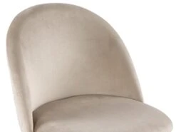 Lot De 2 Chaises - Velours Et Métal Noir Mat - Beige - MELBOURNE 15 Lot De 2 Chaises - Velours Et Métal Noir Mat - Beige - MELBOURNE -Fren Soldes Boutique chaise 452559