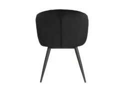 Lot De 2 Chaises VADIM De Pascal MORABITO - Velours Et Métal - Noir -Fren Soldes Boutique chaise 453625