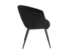 Lot De 2 Chaises VADIM De Pascal MORABITO - Velours Et Métal - Noir -Fren Soldes Boutique chaise 453627