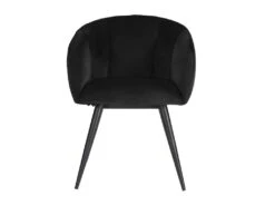 Lot De 2 Chaises VADIM De Pascal MORABITO - Velours Et Métal - Noir -Fren Soldes Boutique chaise 453629