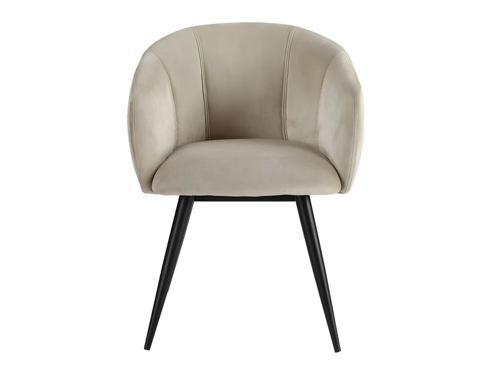 Lot De 6 Chaises VADIM De Pascal MORABITO - Velours Et Métal - Beige 2 Lot De 6 Chaises VADIM De Pascal MORABITO - Velours Et Métal - Beige – Image 2