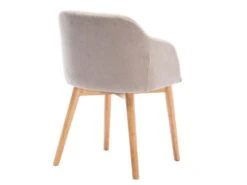 Lot De 2 Chaises Avec Accoudoirs - Tissu Et Hévéa - Beige - JELISA 17 Lot De 2 Chaises Avec Accoudoirs - Tissu Et Hévéa - Beige - JELISA -Fren Soldes Boutique chaise 4577849