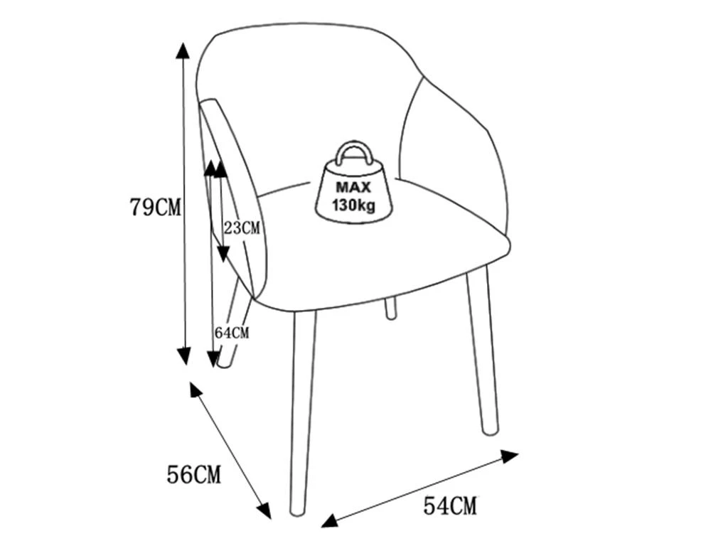 Lot De 2 Chaises Avec Accoudoirs - Tissu Et Hévéa - Beige - JELISA 11 Lot De 2 Chaises Avec Accoudoirs - Tissu Et Hévéa - Beige - JELISA – Image 11