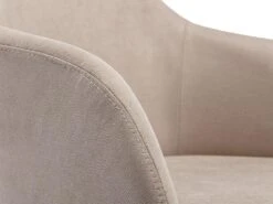 Lot De 2 Chaises Avec Accoudoirs - Tissu Et Hévéa - Beige - JELISA 19 Lot De 2 Chaises Avec Accoudoirs - Tissu Et Hévéa - Beige - JELISA -Fren Soldes Boutique chaise 500531