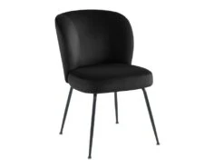 Lot De 6 Chaises En Velours Et Métal - Noir - POLPONA De Pascal MORABITO -Fren Soldes Boutique chaise 6841973