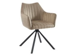 Lot De 2 Chaises Avec Accoudoirs En Velours Et Métal - Beige - IZIALI De Pascal MORABITO 15 Lot De 2 Chaises Avec Accoudoirs En Velours Et Métal - Beige - IZIALI De Pascal MORABITO -Fren Soldes Boutique chaise 7725993