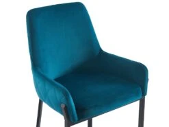 Lot De 2 Chaises Avec Accoudoirs En Velours Et Métal - Bleu - CAROLONA De Pascal MORABITO -Fren Soldes Boutique chaise 8741603