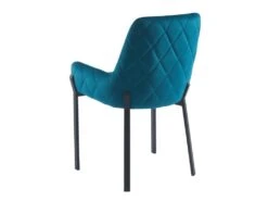 Lot De 2 Chaises Avec Accoudoirs En Velours Et Métal - Bleu - CAROLONA De Pascal MORABITO -Fren Soldes Boutique chaise 8741607