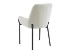 Lot De 2 Chaises Avec Accoudoirs En Tissu Bouclette Et Métal - Blanc - CAROLONA De Pascal MORABITO -Fren Soldes Boutique chaise 9066493
