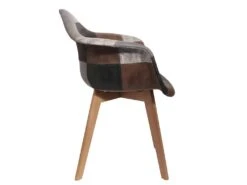 MELO - Lot De 6 Fauteuils Scandinaves Aspect Vieux Cuir -Fren Soldes Boutique chaise 9248939