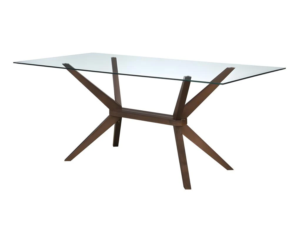 Ensemble Table + 4 Chaises BELINDA - Hêtre Et Noyer 4 Ensemble Table + 4 Chaises BELINDA - Hêtre Et Noyer – Image 4