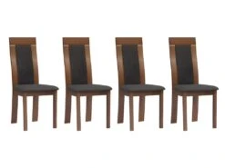 Ensemble Table + 4 Chaises BELINDA - Hêtre Et Noyer 13 Ensemble Table + 4 Chaises BELINDA - Hêtre Et Noyer -Fren Soldes Boutique ensemble table chaises 393487