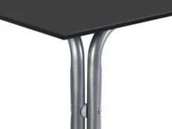 Ensemble Table + 4 Chaises - Noir Et Chromé - VILIARI -Fren Soldes Boutique ensemble table et chaise 12342065