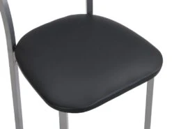Ensemble Table + 4 Chaises - Noir Et Chromé - VILIARI -Fren Soldes Boutique ensemble table et chaise 12342073