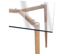 VERANA - Ensemble Table En Verre + 4 Chaises Transparentes -Fren Soldes Boutique ensemble table et chaise 12600119