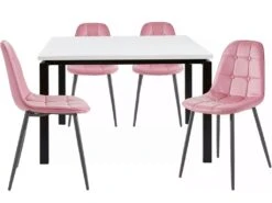Sabine120 Cm Luna 4pk Rose -Fren Soldes Boutique ensemble table et chaise 21679107